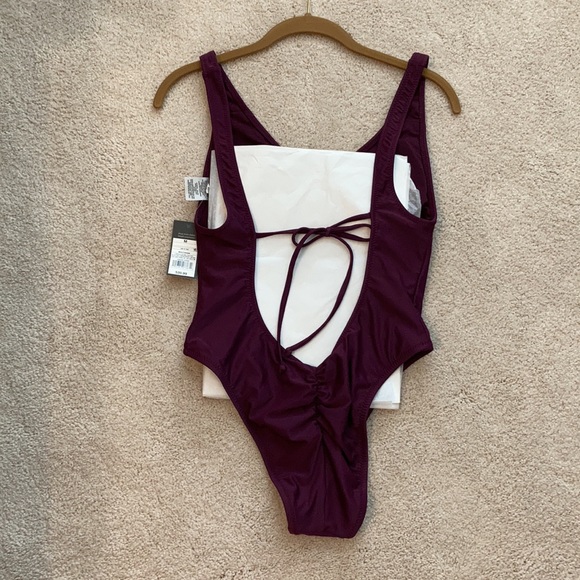 Merlot One Piece Swim Suit - Picture 4 of 5